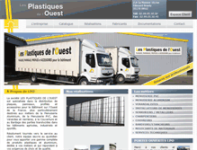 Tablet Screenshot of lesplastiquesdelouest.com